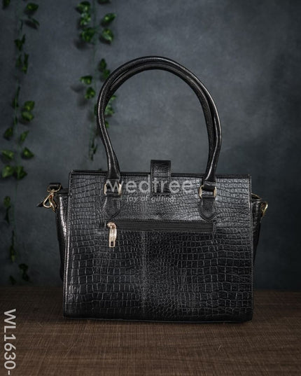 Leather Bag With Flip Lock - Wl1630 Handbags