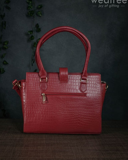 Leather Bag With Flip Lock - Wl1630 Handbags