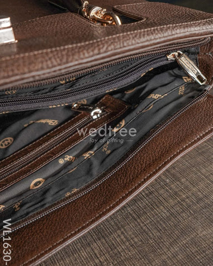 Leather Bag With Flip Lock - Wl1630 Handbags