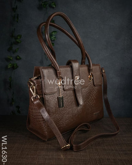 Leather Bag With Flip Lock - Wl1630 Handbags