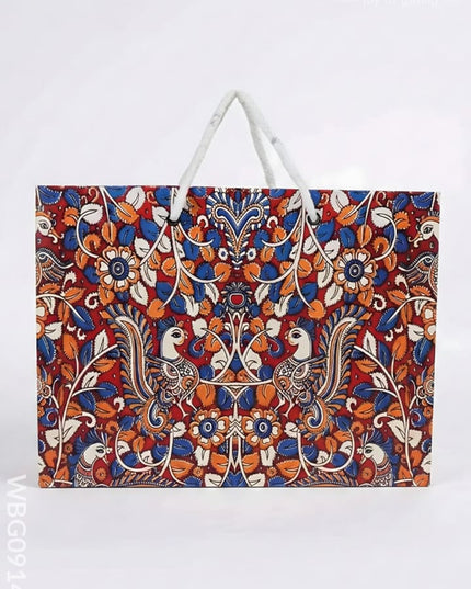 Multi Designed Paper Bags - Double Peacock Print - WBG0914-9 - Paper Bags