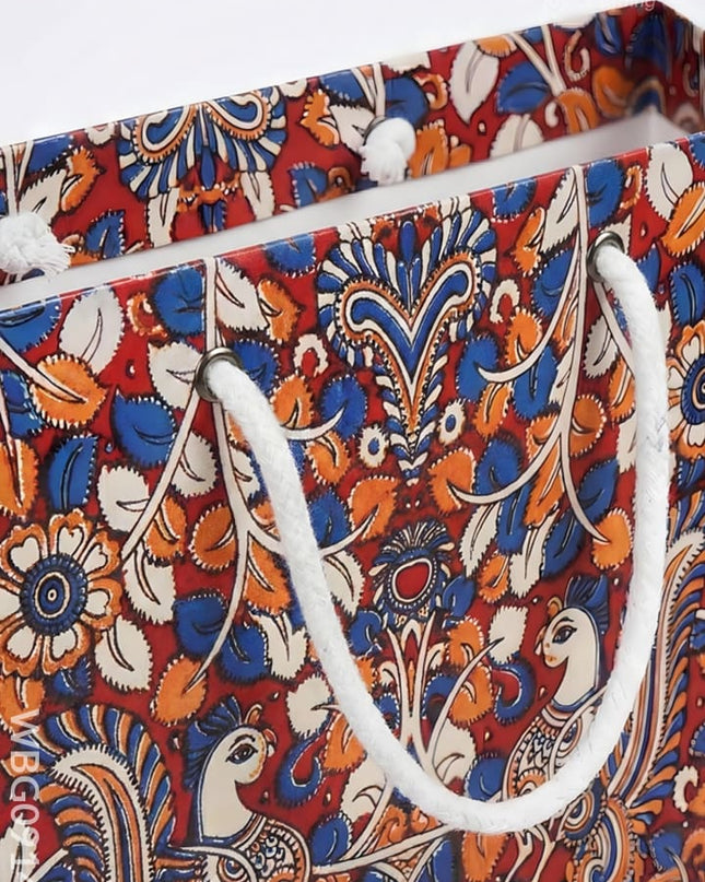 Multi Designed Paper Bags - Double Peacock Print - WBG0914-9 - Paper Bags