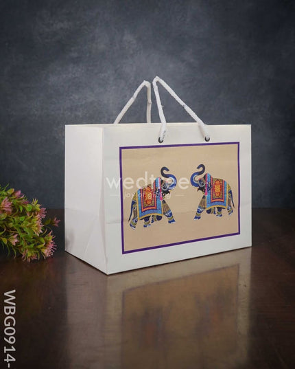 Multi Designed Paper Bags - Elephant Print Wbg0914-7