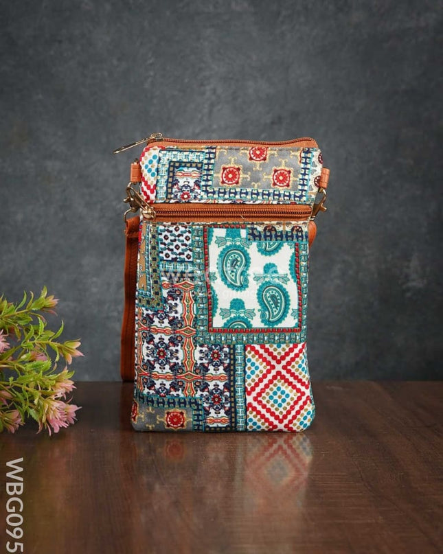 Multi Designed Sling Bag - Wbg0959 Clutches & Purses