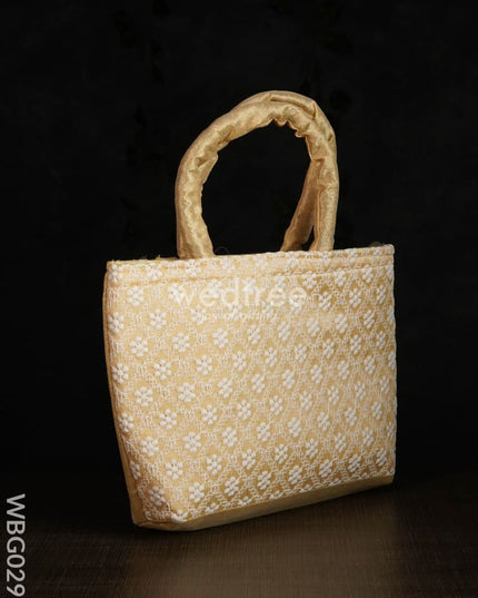 Multicolor Handbag With White Floral Embroidery - Wbg0298 Hand Bags
