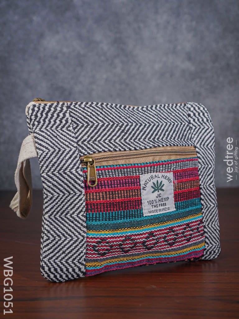 Multicolor Jacquard Fabric Purse - Wbg1051 Clutches & Purses
