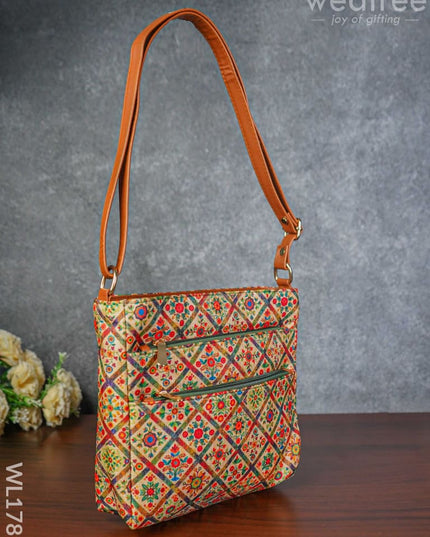 Mixed Print Sling Bag - Wl1781 Bags