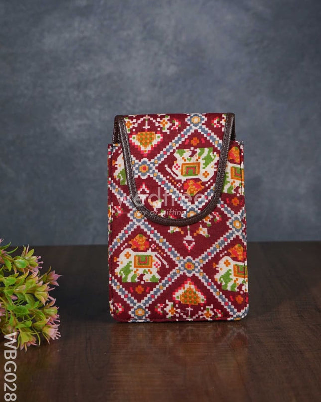 Multicoloured Hand Bag With Brown Sling - Wbg0287 Bags