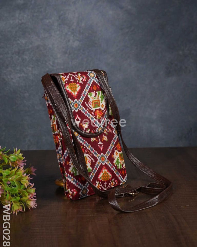 Multicoloured Hand Bag With Brown Sling - Wbg0287 Bags