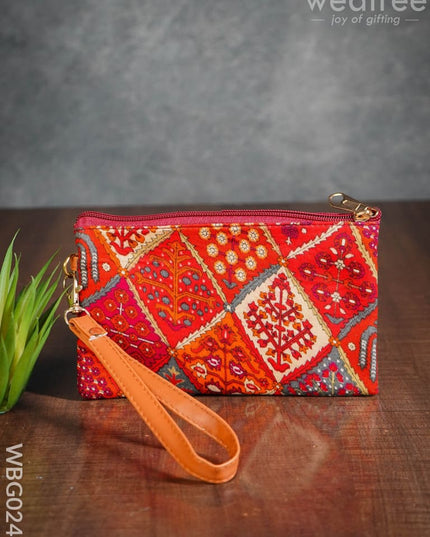 Multidesigned Handy Pouch With Zipper -Small - Wbg0249 Clutches & Purses