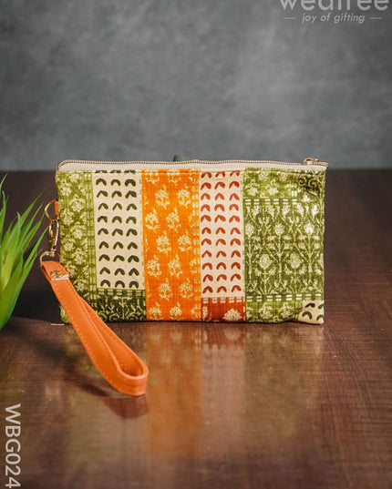 Multidesigned Handy Pouch With Zipper -Small - Wbg0249 Clutches & Purses