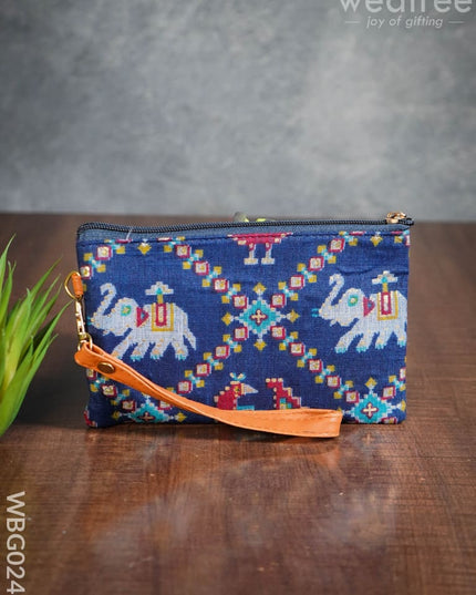 Multidesigned Handy Pouch With Zipper -Small - Wbg0249 Clutches & Purses