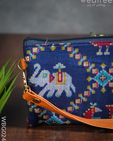 Multidesigned Handy Pouch With Zipper -Small - Wbg0249 Clutches & Purses