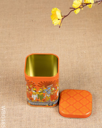 Mural Design Tin Jar - WBG1855 - Tin Jars & Boxes RG