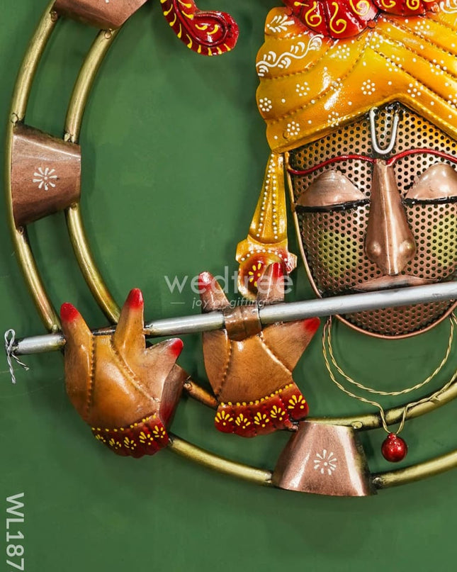 Murali Krishna - Wall Hanging Frame (Circle) Metal Decor