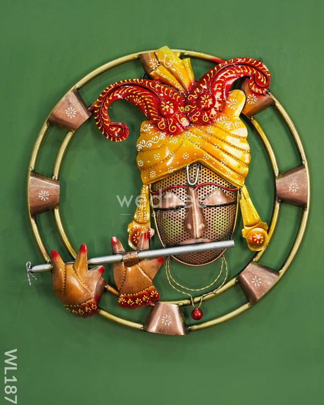 Murali Krishna - Wall Hanging Frame (Circle) Metal Decor