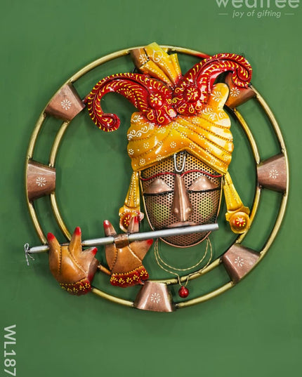 Murali Krishna - Wall Hanging Frame (Circle) Metal Decor
