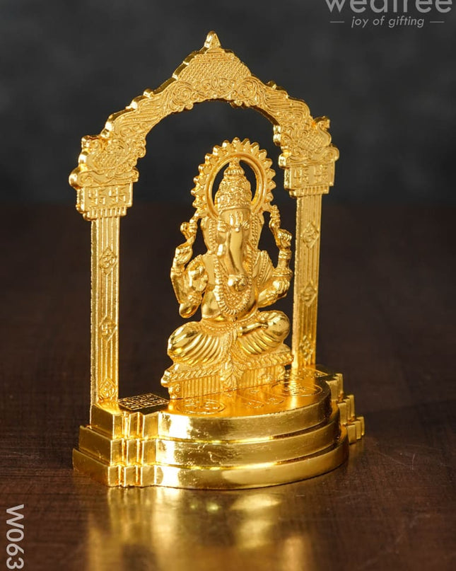 Murthi - Ganesha In Frame Small W0632 Divine Figurines