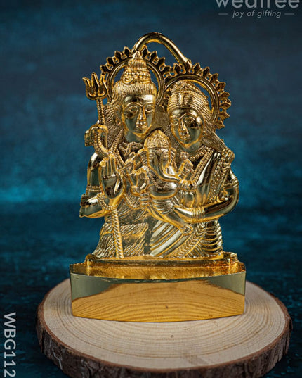Murthi - Shiv Parivar Gold Finish - WBG1121 - Murti - RG