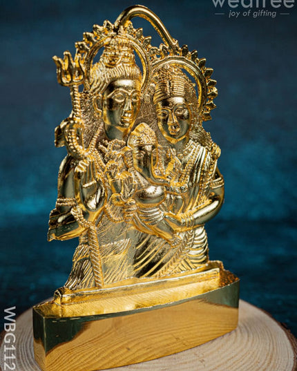 Murthi - Shiv Parivar Gold Finish - WBG1121 - Murti - RG