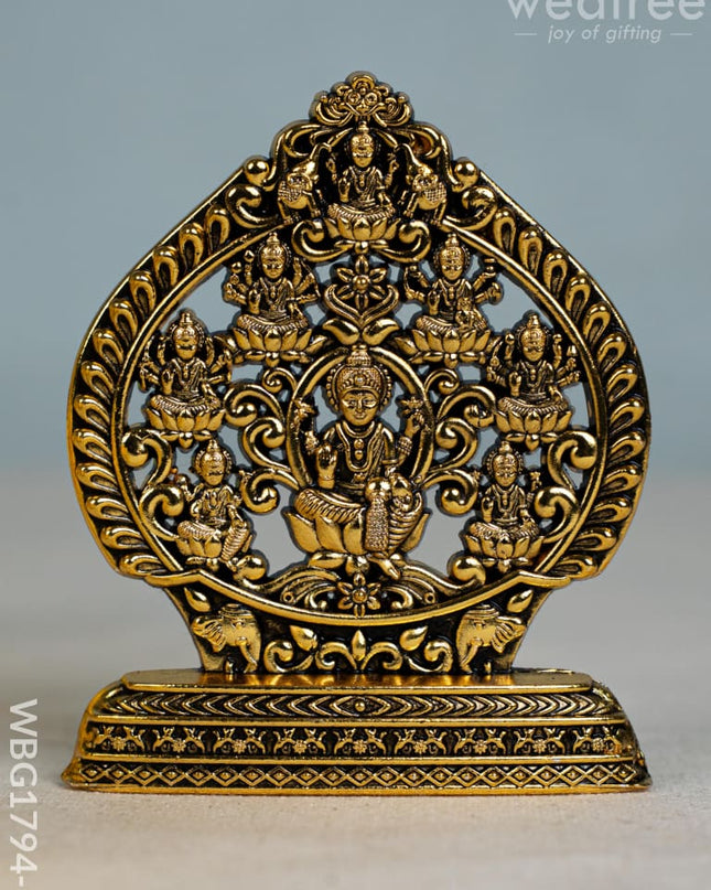 Murti - Ashtalakshmi - Gold Antique Finish - 3 inch - WBG1794-1 - Murti - RG
