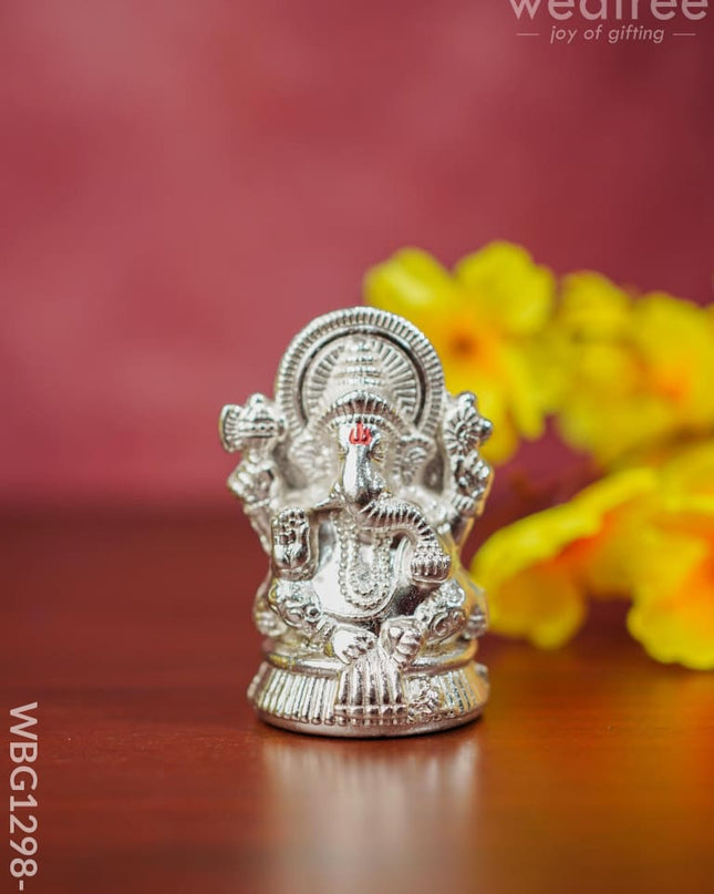 Zink Alloy Ganesha Idol - Wbg1298 Divine Figurines