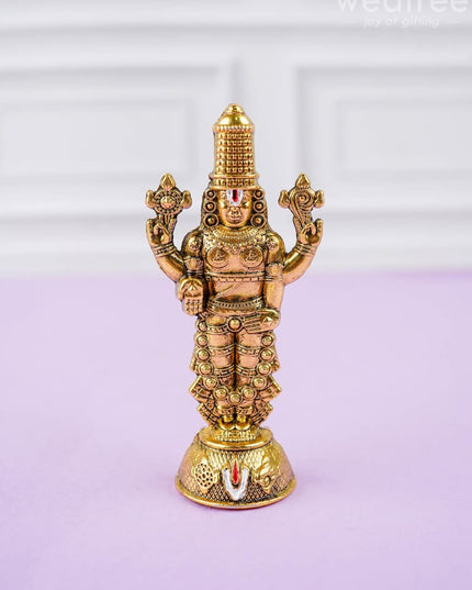 Murti - Gold Antique Tirupati Balaji Idol - WBG1420 - Murti - RG