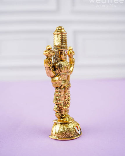 Murti - Gold Antique Tirupati Balaji Idol - WBG1420 - Murti - RG