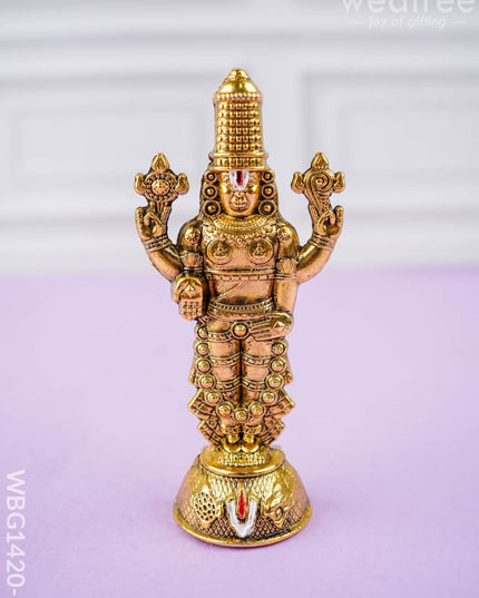 Murti - Gold Antique Tirupati Balaji Idol - WBG1420 - Gold Antique - Murti - RG