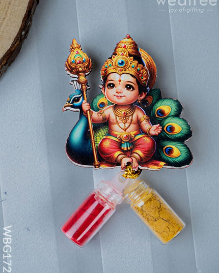 Murugan Haldi Kumkum Set - WBG1722 - Add-ons