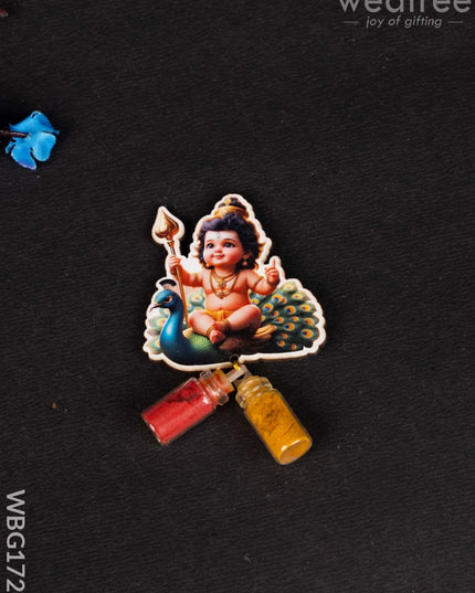 Murugan Haldi Kumkum Set - WBG1722 - Add-ons
