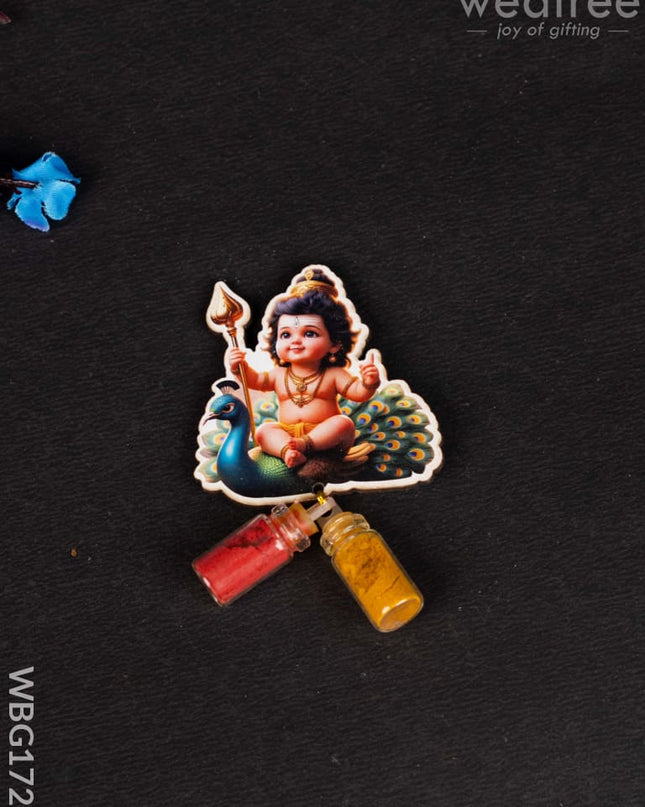Murugan Haldi Kumkum Set - WBG1722 - Add-ons
