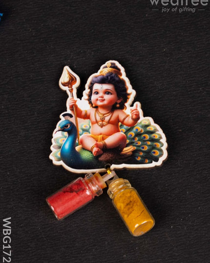 Murugan Haldi Kumkum Set - WBG1722 - Add-ons
