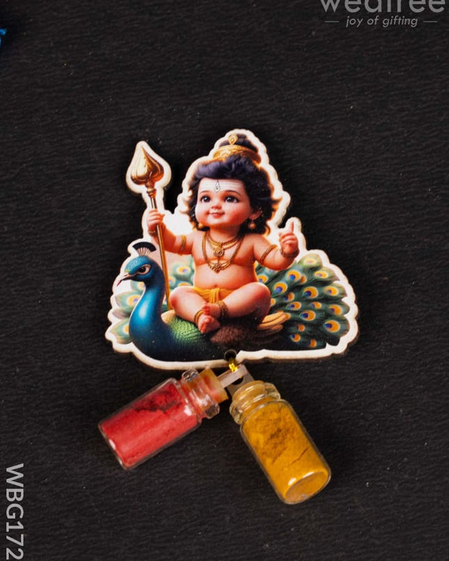 Murugan Haldi Kumkum Set - WBG1722 - Add-ons