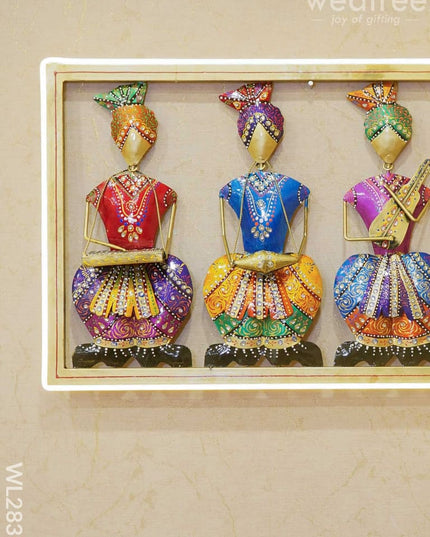 Musicians Wall Hanging Frame - Wl2831 Metal Decor