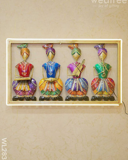 Musicians Wall Hanging Frame - Wl2831 Metal Decor