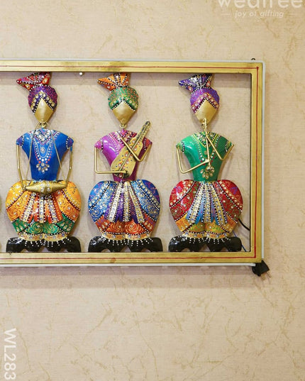 Musicians Wall Hanging Frame - Wl2831 Metal Decor