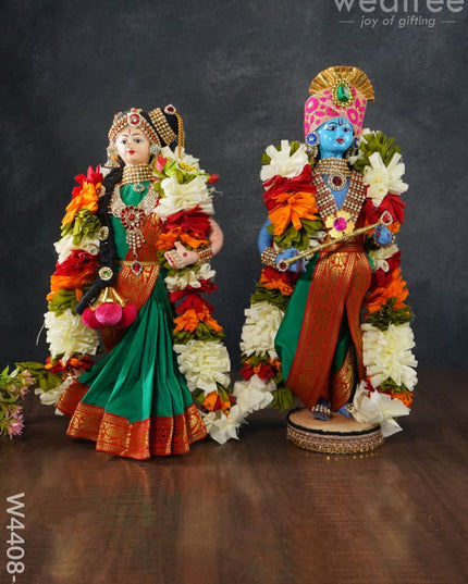 Nalangu Doll - Andal Krishna -15 Inch W4408-4 Wedding Essentials