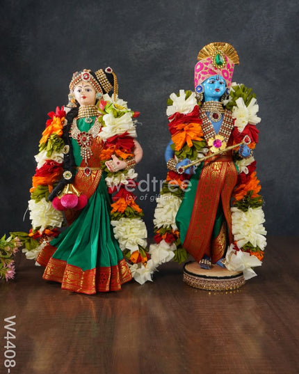 Nalangu Doll - Andal Krishna -15 Inch W4408-4 Wedding Essentials