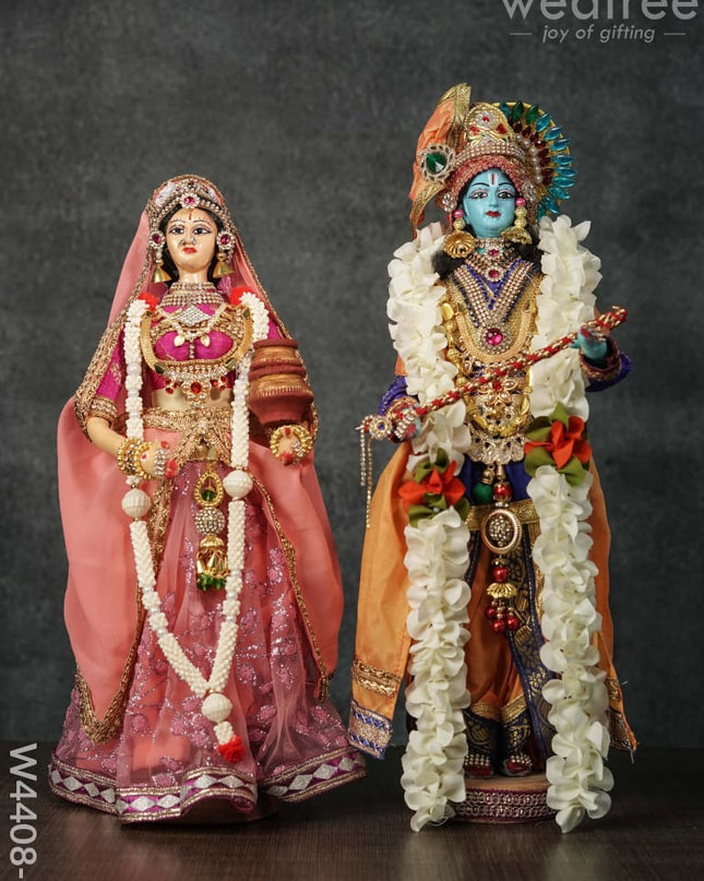 Nalangu Doll - Radhe Krishna 15 Inch W4408-5 Wedding Essentials