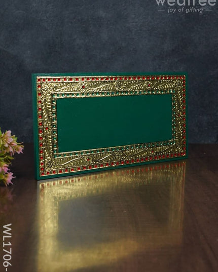 Antique Name Plate - Hand Painted 6X12 Green Wl1706-4 Portraits