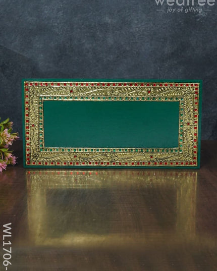 Antique Name Plate - Hand Painted 6X12 Green Wl1706-4 Portraits