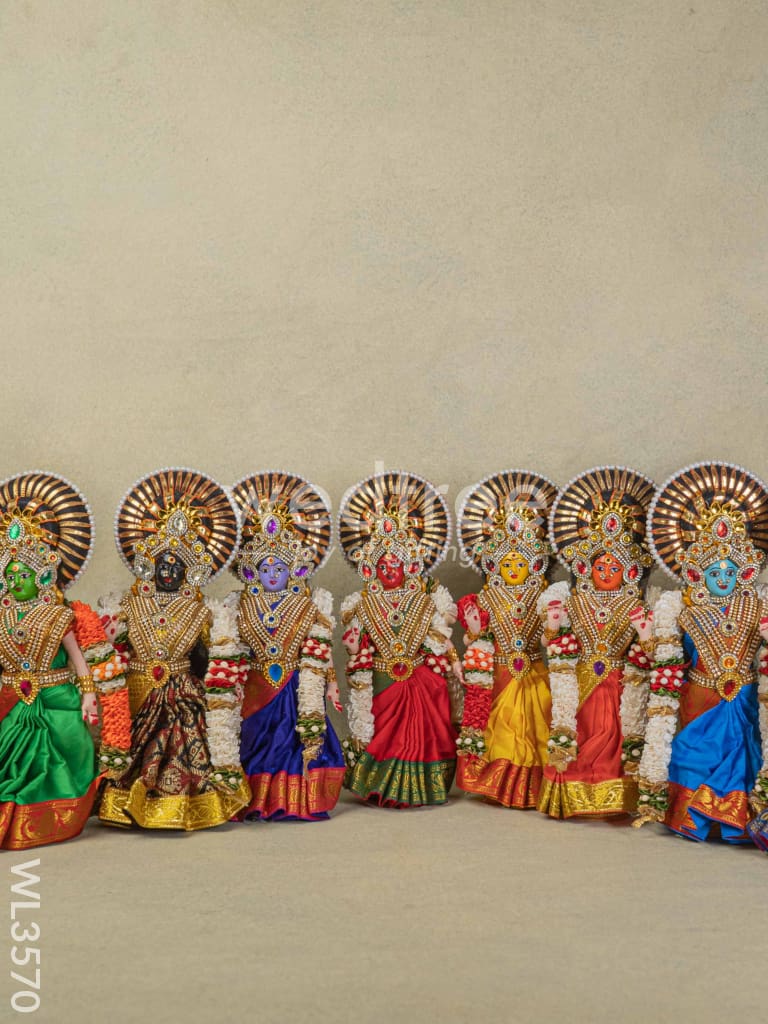 Nava Durga Doll - Set Of 9 Wl3570 Dolls