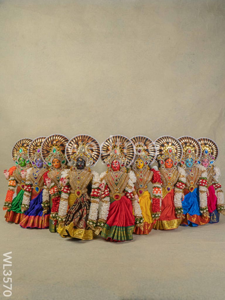 Nava Durga Doll - Set Of 9 Wl3570 Dolls