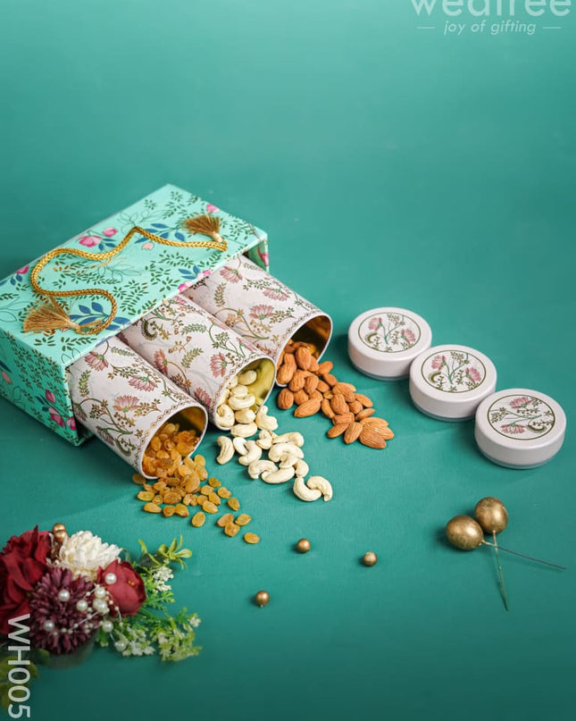 New Year Hamper 13 - Tin Jar Kit With Dry Fruits Wh0055 Hampers