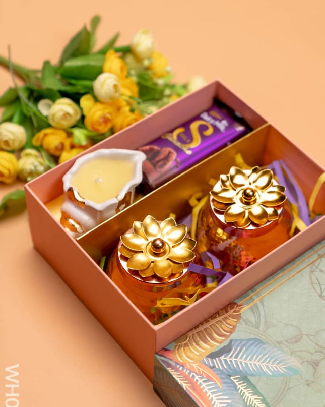 New Year Hamper 7 - Jar Candle and Chocolate - WH0041 - Hampers
