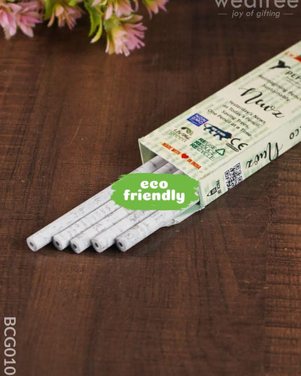 Newspaper Pencil (Set Of 5) - Bcg0105 Branding