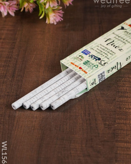 Newspaper Pencil (Set Of 5) - Wl1569 Kids Return Gifts