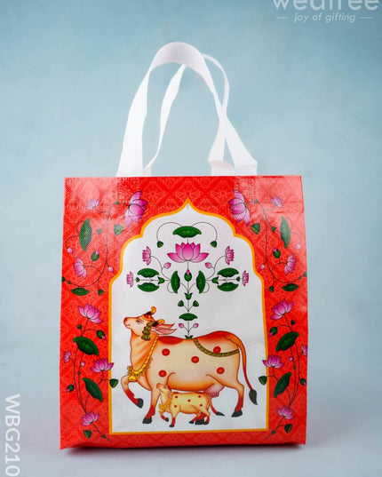 Non Woven Bag - Pichwai Print - 11x9 inch - WBG2103 - Non-Woven Bags