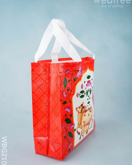 Non Woven Bag - Pichwai Print - 11x9 inch - WBG2103 - Non-Woven Bags